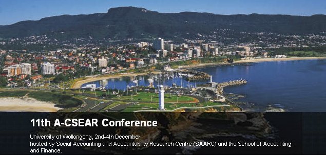 11th Australasian Centre for Social and Environmental Accounting Research (A-CSEAR) Conference
