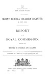 Mount Kembla Colliery Disaster 31  July 1902 - Report of the Royal Commission, together with minutes of evidence and exhibits